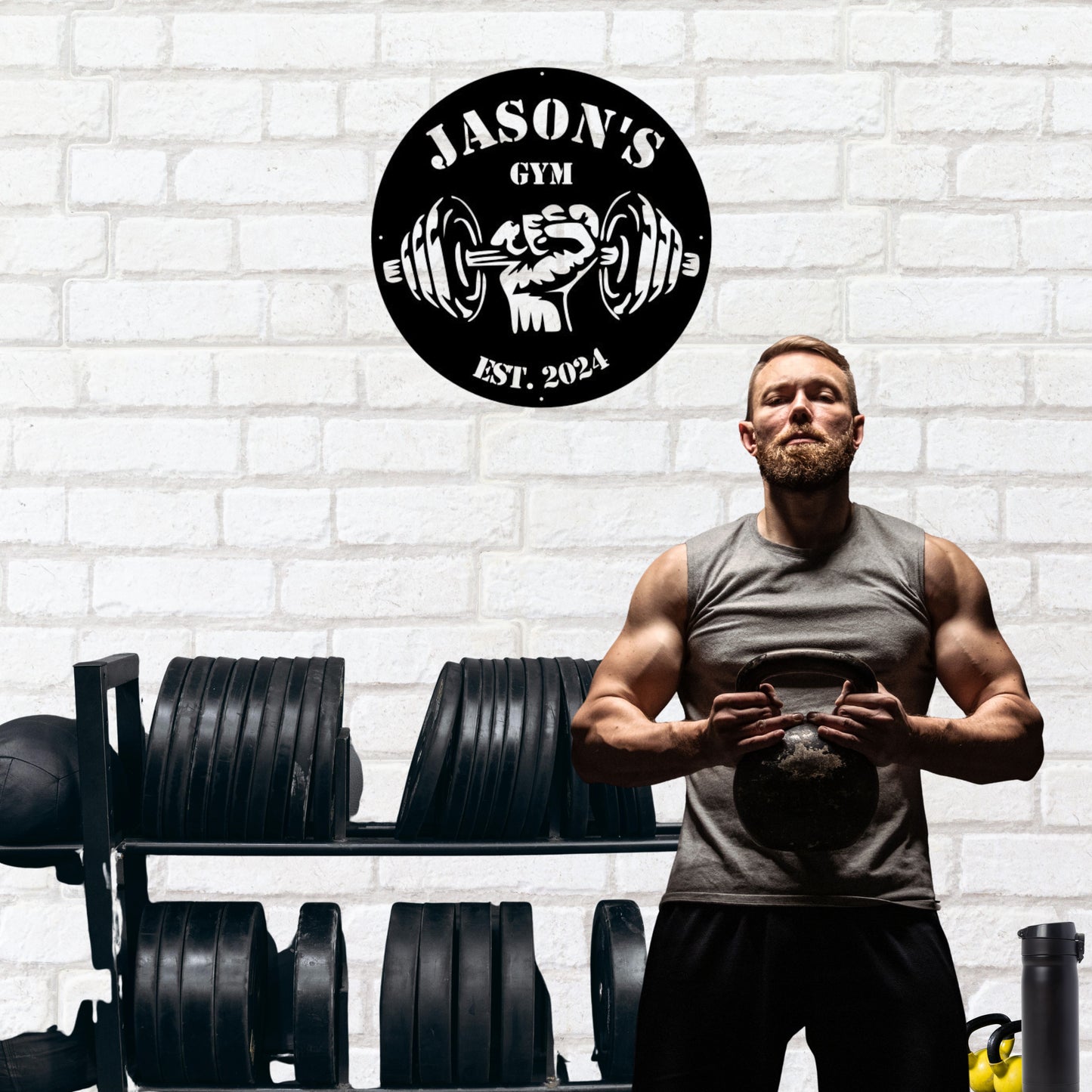 Custom Metal Gym Sign