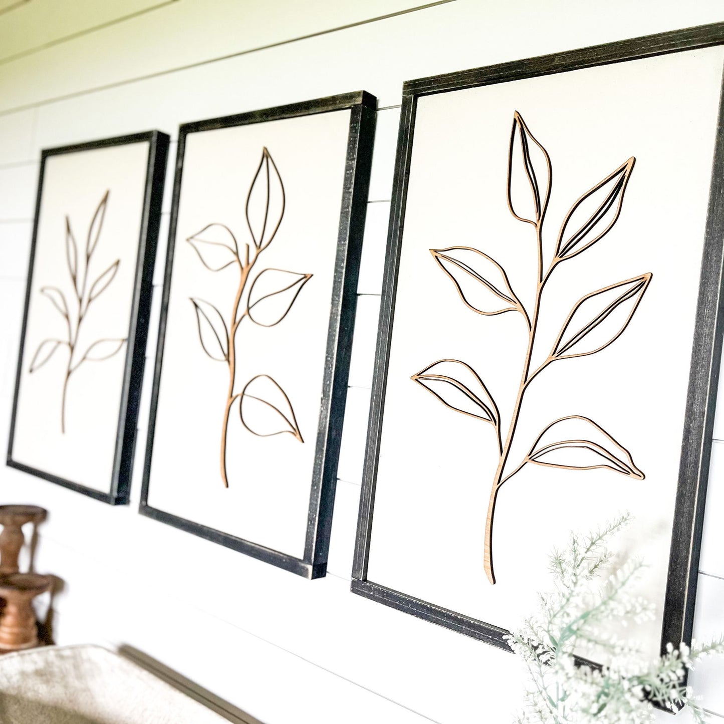 Wooden Botanical Wall Decor