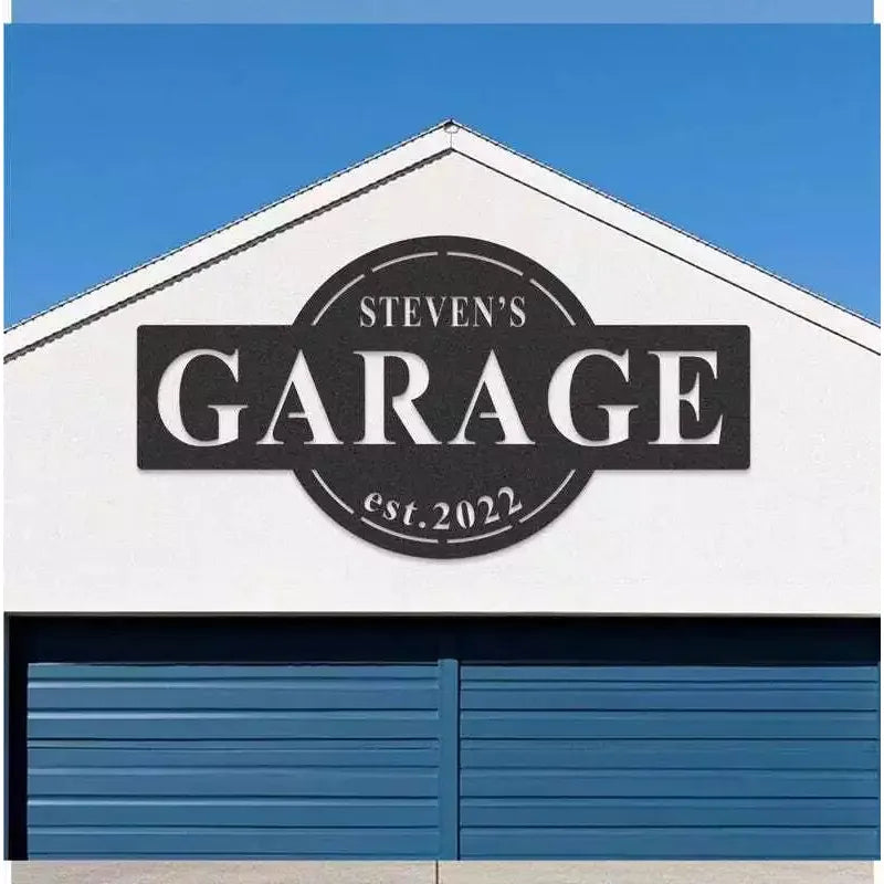 Personalized Workshop Sign Custom Garage Name