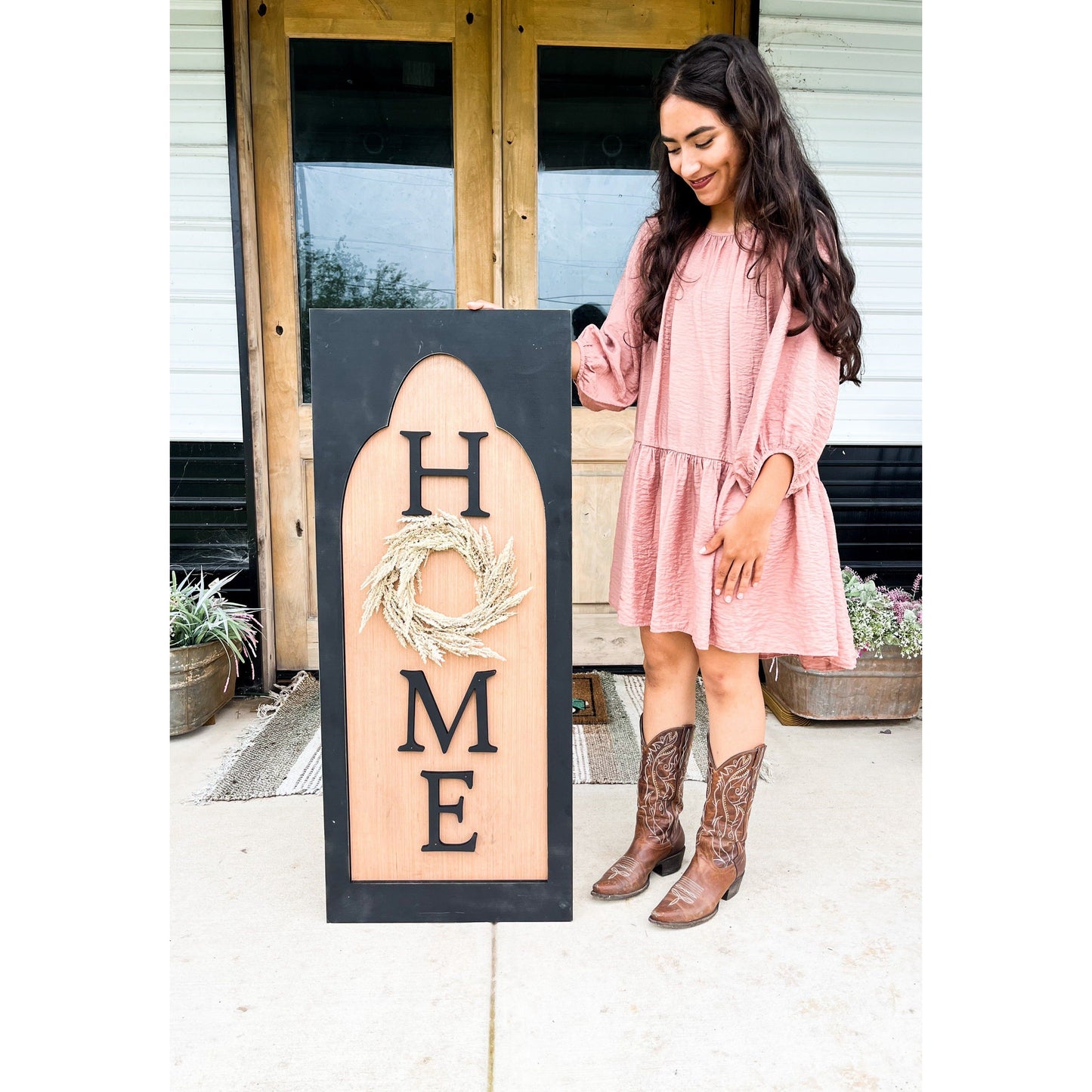 Home Arched Wall Sign