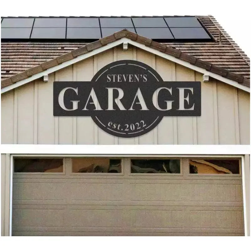 Personalized Workshop Sign Custom Garage Name