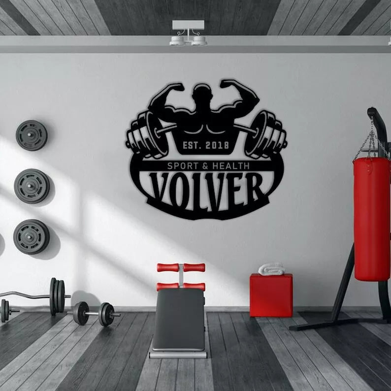 Personalized Metal Gym Sign