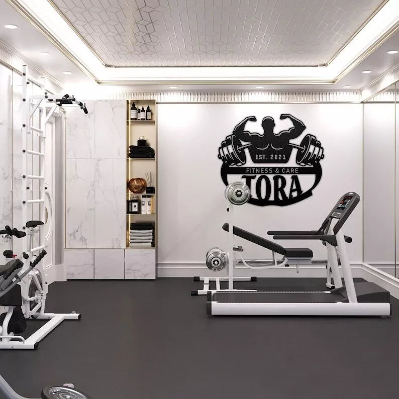 Personalized Metal Gym Sign