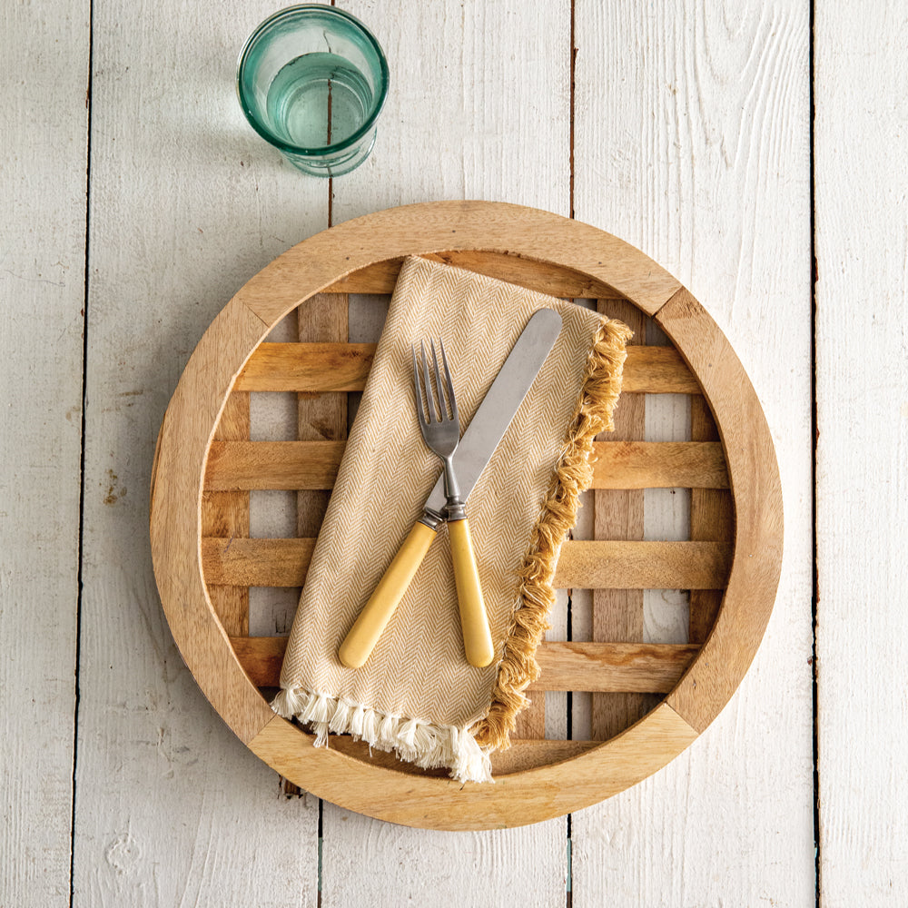 Solid Wood Charger Plate