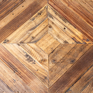 Wood Top Metal Frame Dining Table