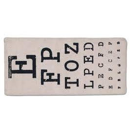 Eye Chart Eyeglasses Case