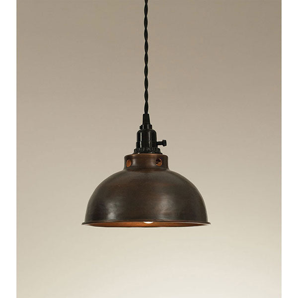 Dome Pendant Lamp - Aged Copper