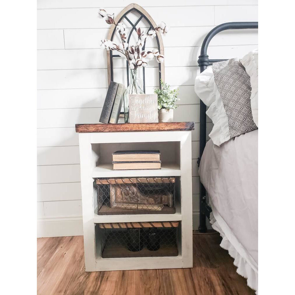 Ayla Farmhouse night stand - Farmhouse Decor