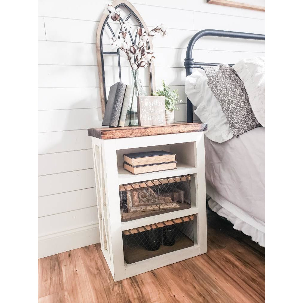 Ayla Farmhouse night stand - Farmhouse Decor