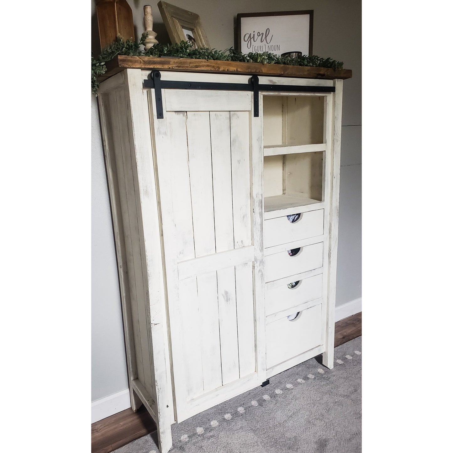 Paisley Farmhouse Armoire