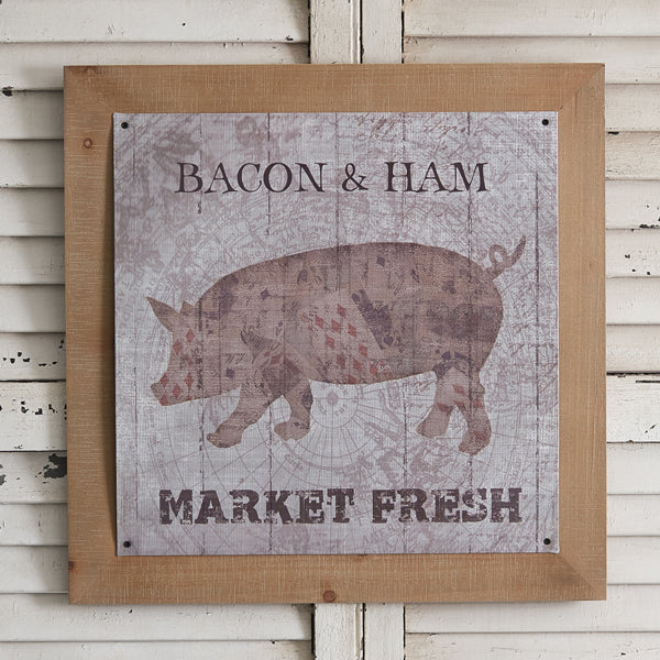 Vintage Meat Market Wall Art
