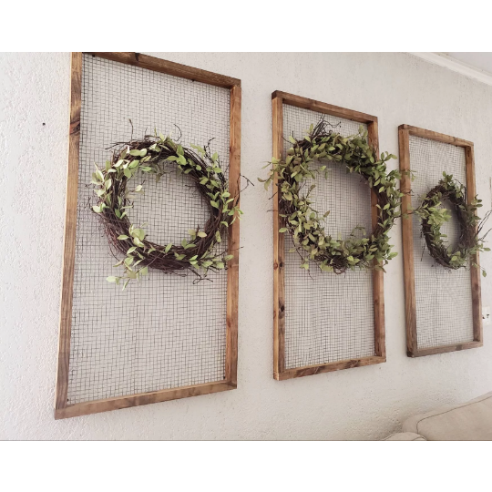 Farmhouse Chicken Wire Frame - Farmhouse Decor