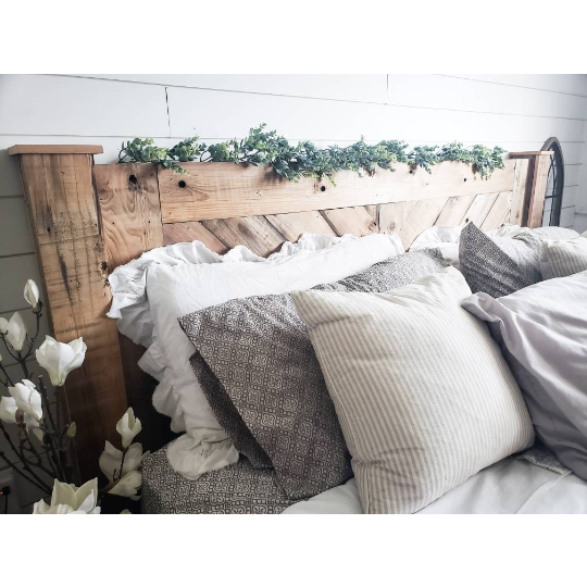 Alana Rustic Farmhouse King Headboard