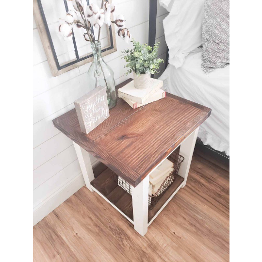 Aurora Farmhouse night stand - Farmhouse Decor