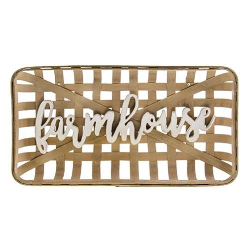 Farmhouse Tobacco Basket Wall Art