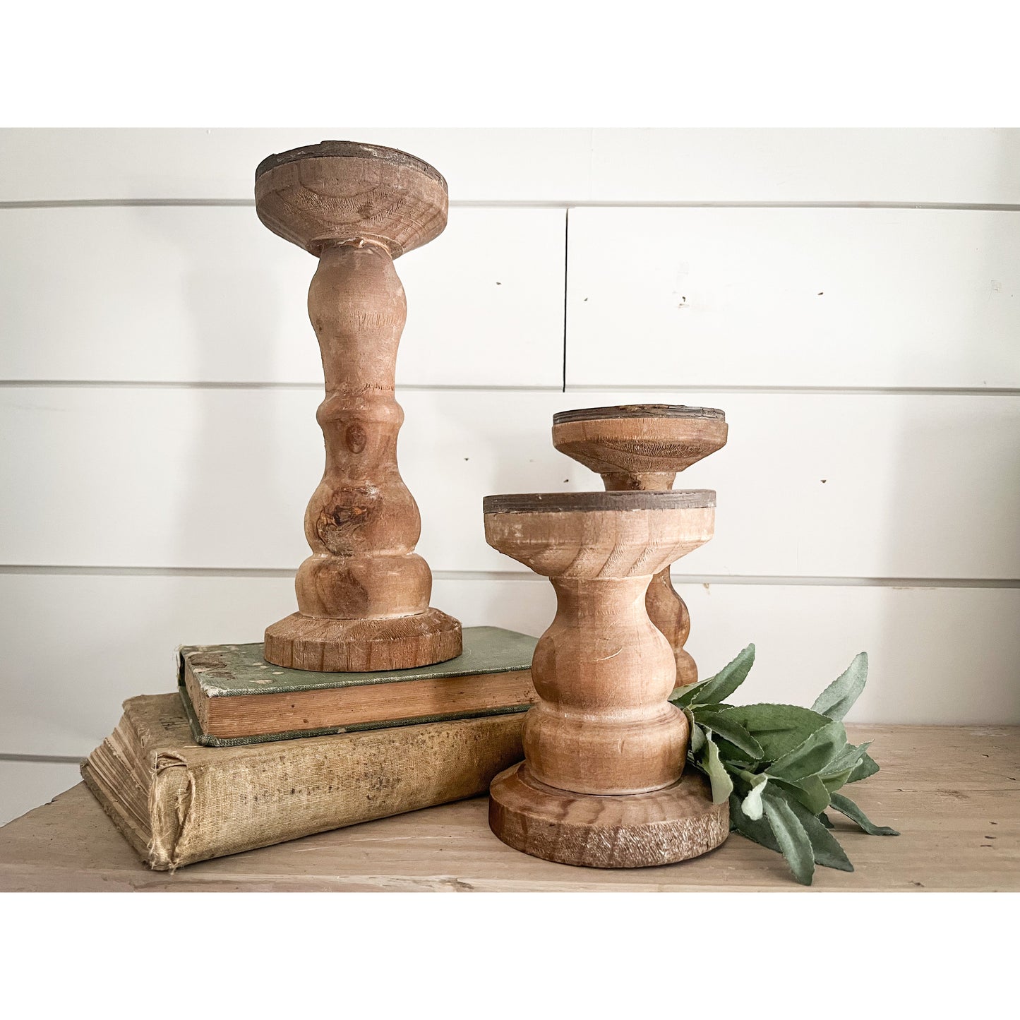 Wooden Candle Holders