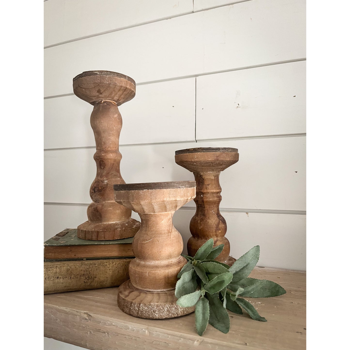 Wooden Candle Holders