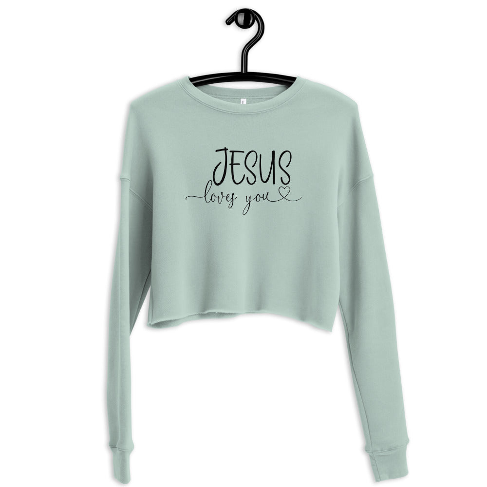Jesus Loves You Crop Sweatshirt