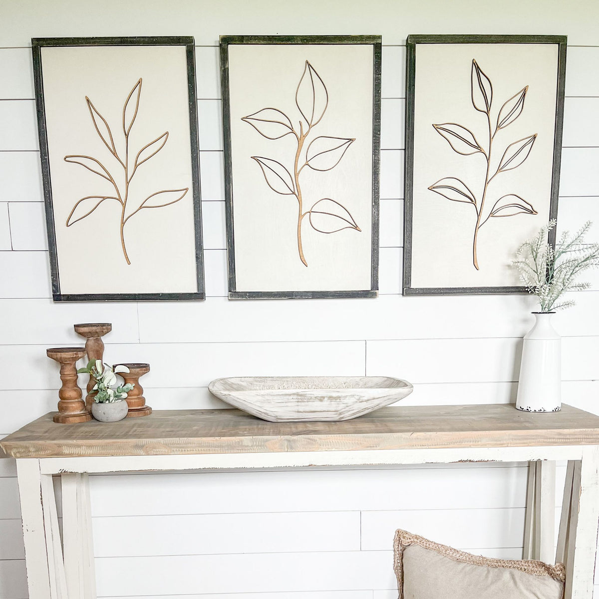 Wooden Botanical Wall Decor – Savvy Farmhouse Design Co.