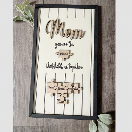 Mom Puzzle Sign Mother's Day Gift