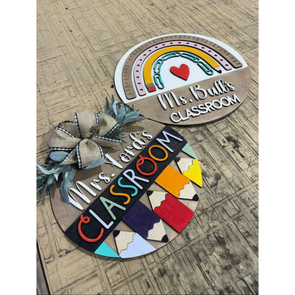 Personalized Teacher Door Hanger