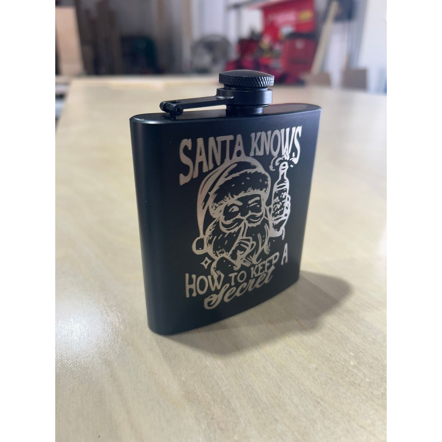 Holiday Engraved 6oz Flask