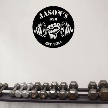 Custom Metal Gym Sign