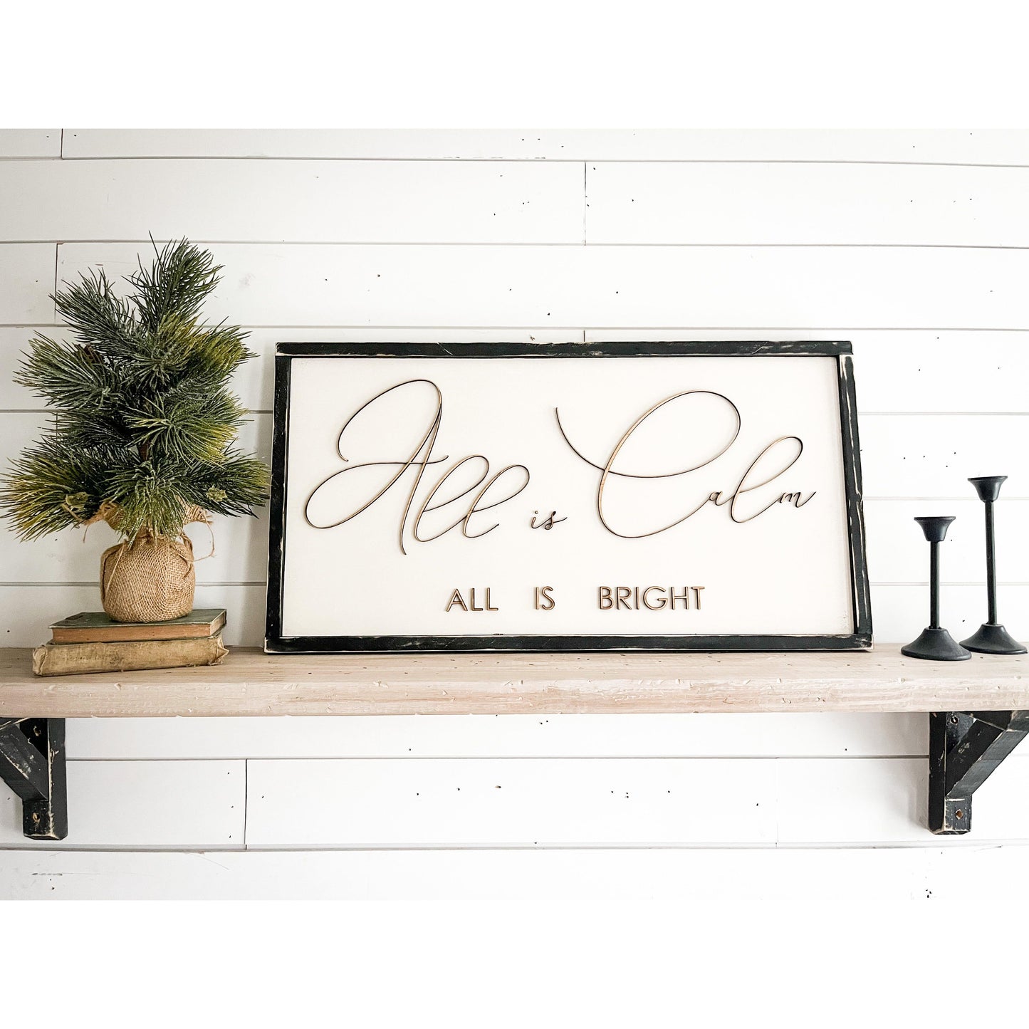 All is Calm Wooden Sign
