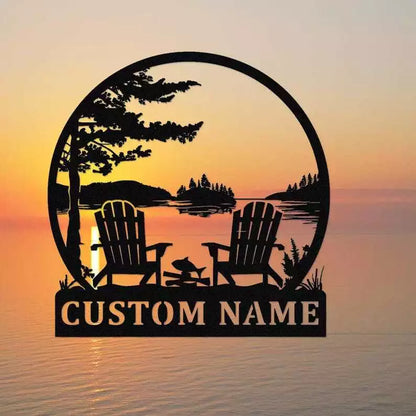 Custom Camp Metal Wall Art Sign