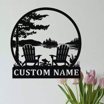 Custom Camp Metal Wall Art Sign