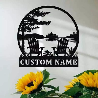 Custom Camp Metal Wall Art Sign