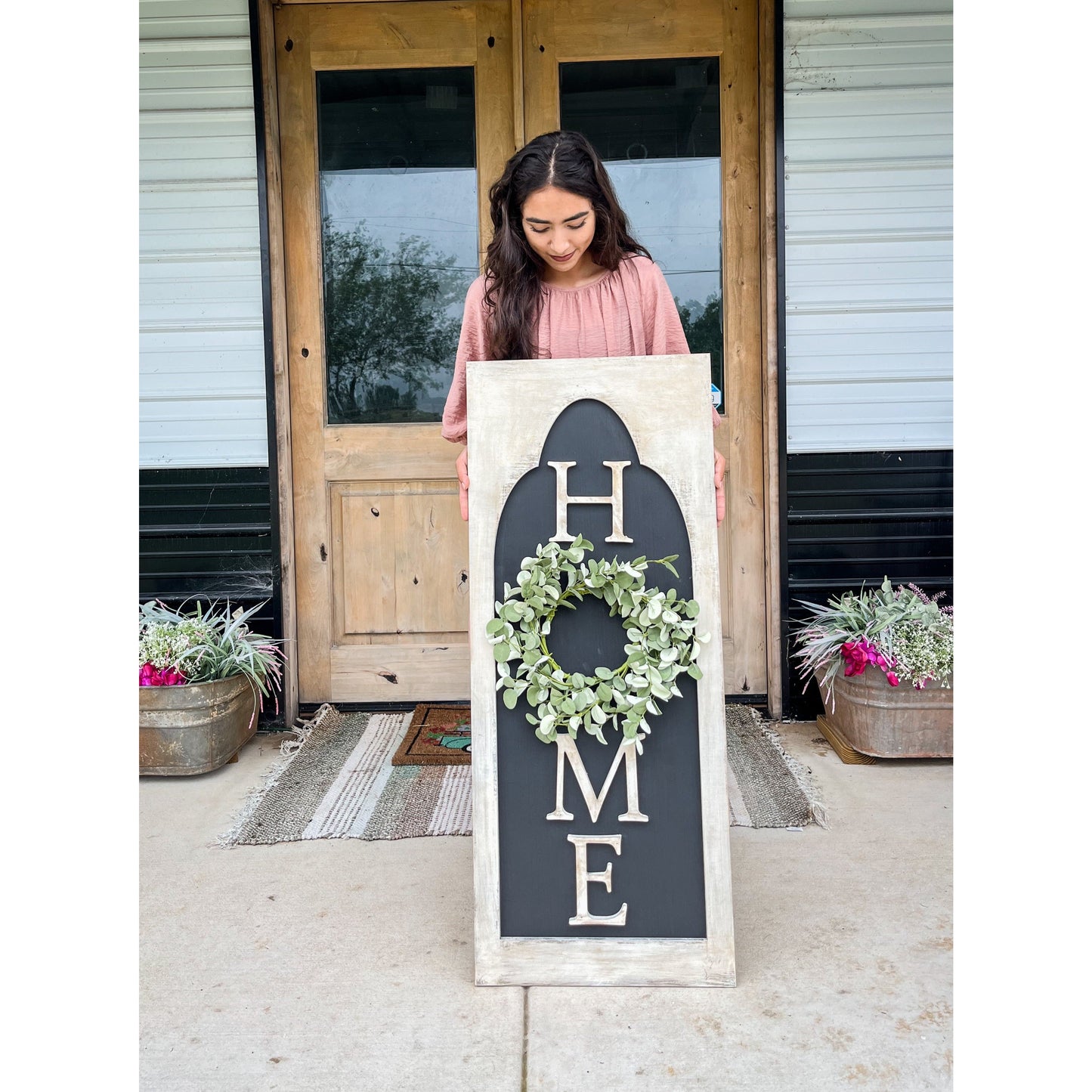 Home Arched Wall Sign