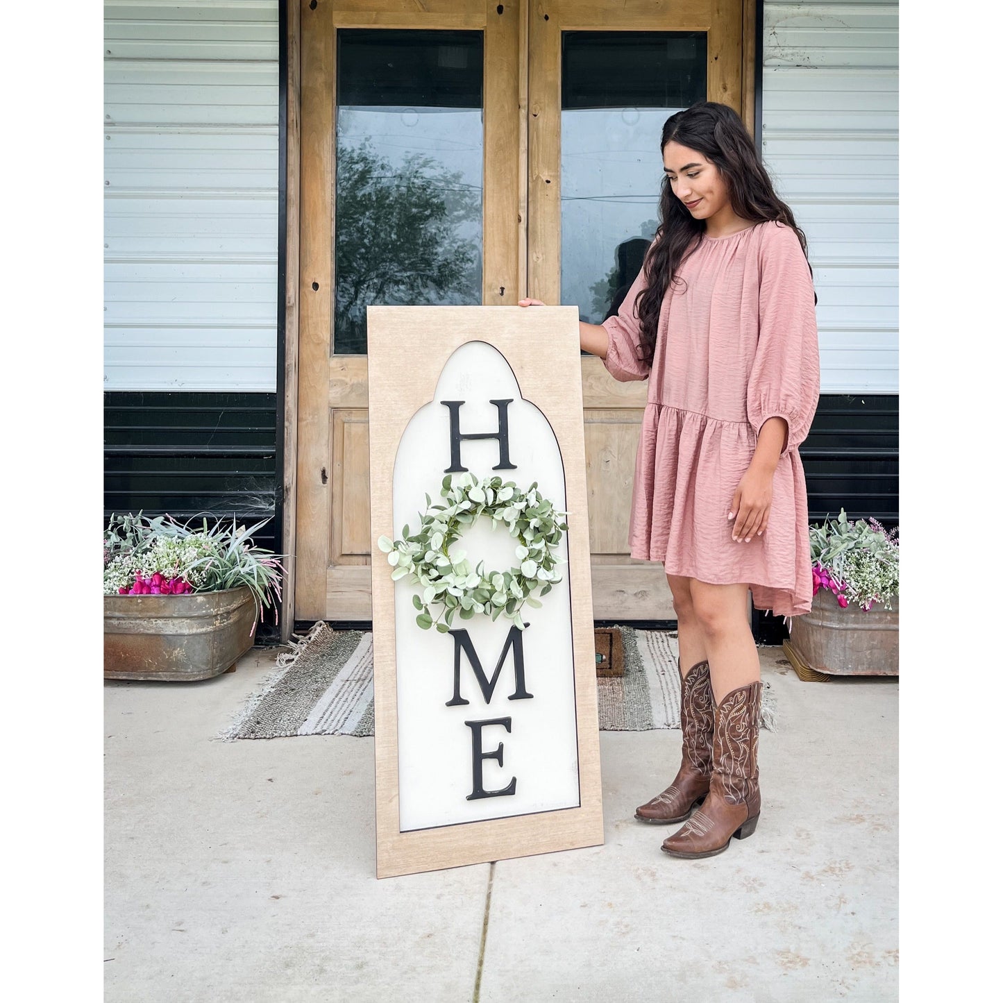 Home Arched Wall Sign