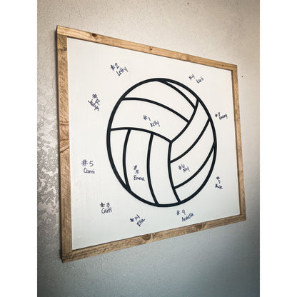 Personalized Sports-Themed Signature Board