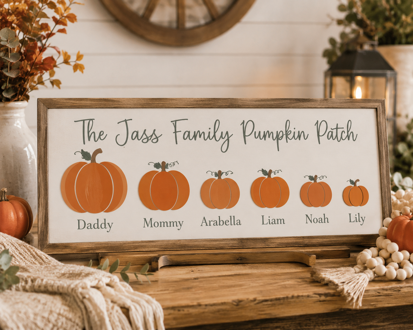 Family Pumpkin Patch Sign