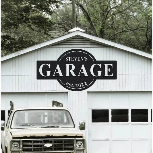 Personalized Workshop Sign Custom Garage Name