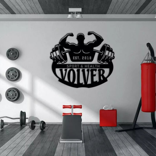 Personalized Metal Gym Sign