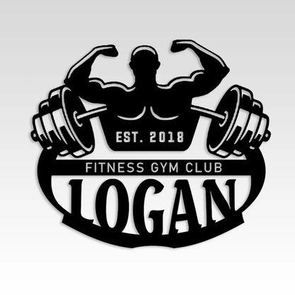 Personalized Metal Gym Sign