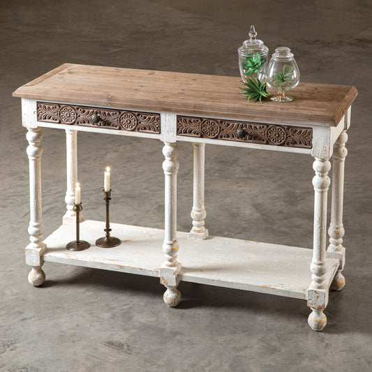 Sofa Table with Drawers