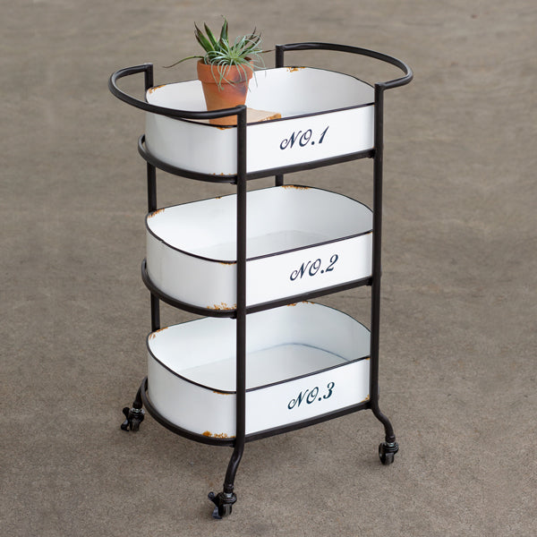 Three-Tier Numbered Cart