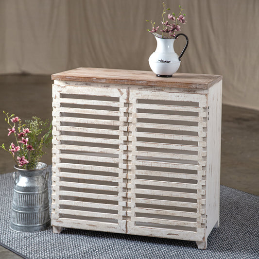 Vintage Shutter Cabinet