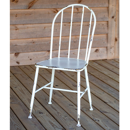 White Metal Chair