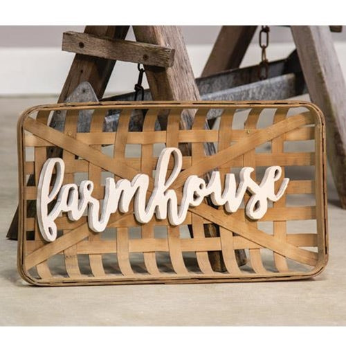 Farmhouse Tobacco Basket Wall Art