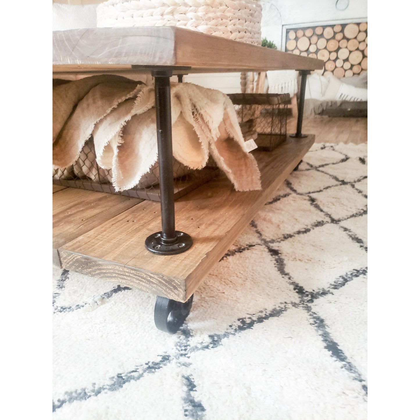 Antoinette Industrial Farmhouse Coffee Table