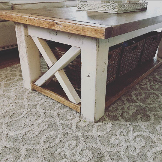 Chloe Farmhouse Coffee Table - Farmhouse Decor