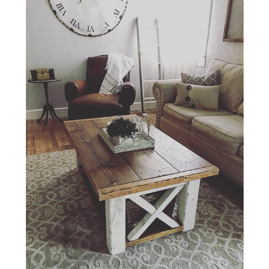 Chloe Farmhouse Coffee Table - Farmhouse Decor