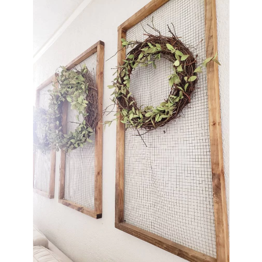 Farmhouse Chicken Wire Frame - Farmhouse Decor