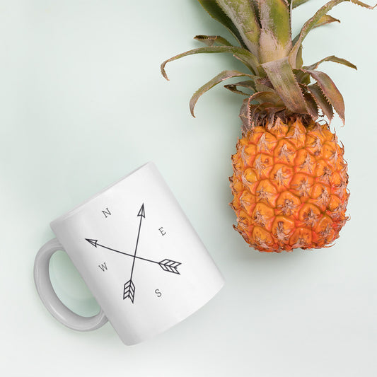 Direction Coffee Cup, Farmhouse coffee cup, farmhouse mug, office decor, coffee cup, coffee mug, wife gift, mugs - Farmhouse Decor