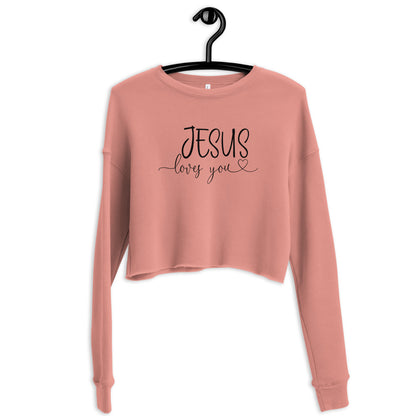 Jesus Loves You Crop Sweatshirt